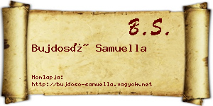 Bujdosó Samuella névjegykártya